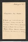 Nachlass Franz Steindachner, Brief von Preyss an Franz Steindachner (09.08.1907), Inv.Nr. 407.02, Seite 1